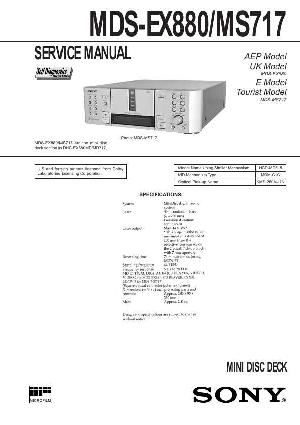 Сервисная инструкция Sony MDS-EX880, MDS-MS717 (DHC-EX880, DHC-MD717) ― Manual-Shop.ru