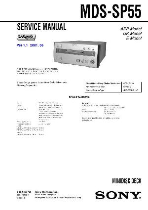 Сервисная инструкция Sony MDS-SP55 ― Manual-Shop.ru