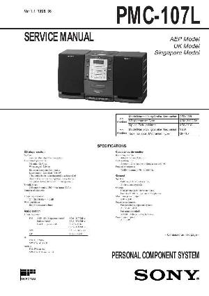 Сервисная инструкция Sony PMC-107L ― Manual-Shop.ru