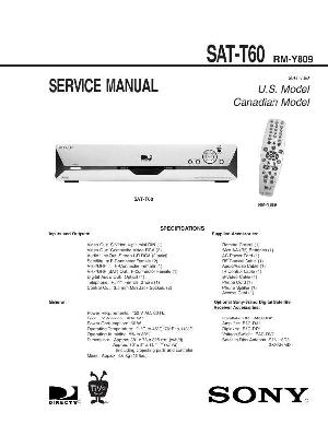 Сервисная инструкция Sony SAT-T60 ― Manual-Shop.ru