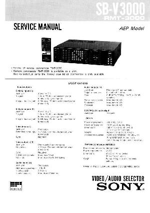 Сервисная инструкция Sony SB-V3000 ― Manual-Shop.ru