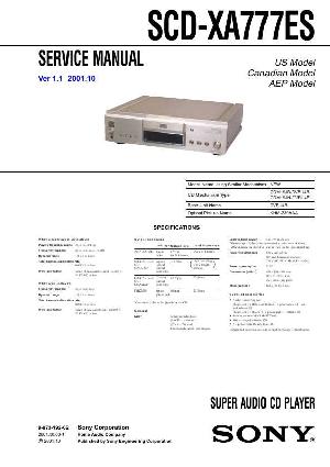 Сервисная инструкция Sony SCD-XA777ES ― Manual-Shop.ru