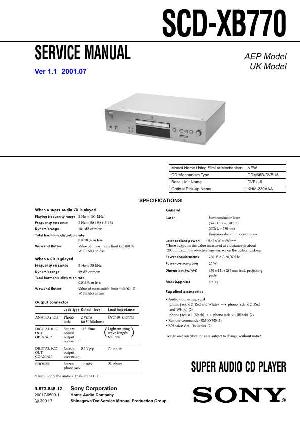 Сервисная инструкция Sony SCD-XB770 ― Manual-Shop.ru