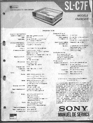 Service manual Sony SL-C7F ― Manual-Shop.ru