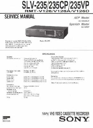 Сервисная инструкция Sony SLV-235 ― Manual-Shop.ru