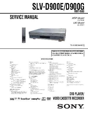 Сервисная инструкция Sony SLV-D900E, STR-D900G ― Manual-Shop.ru