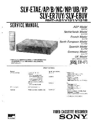 Service manual Sony SLV-E7, SLV-ER7, SLV-E8 ― Manual-Shop.ru