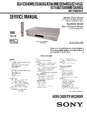 Сервисная инструкция Sony SLV-ED343, SLV-ED949, SLV-EZ141, SLV-EZ745, SLV-GA59ME, SLV-GA59SG ― Manual-Shop.ru