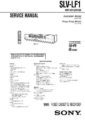 Сервисная инструкция Sony SLV-LF1 ― Manual-Shop.ru