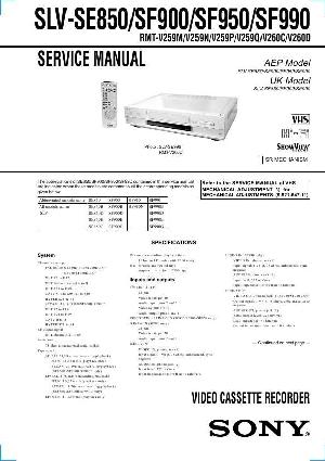 Сервисная инструкция Sony SLV-SE850 ― Manual-Shop.ru