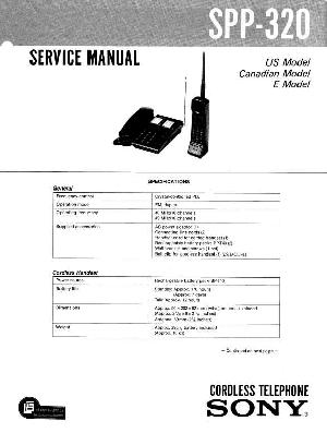 Сервисная инструкция Sony SPP-320 ― Manual-Shop.ru