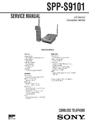 Сервисная инструкция Sony SPP-S9101 ― Manual-Shop.ru