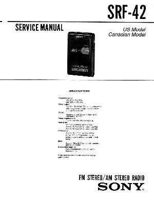 Сервисная инструкция Sony SRF-42 ― Manual-Shop.ru