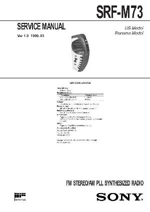 Сервисная инструкция Sony SRF-M73 ― Manual-Shop.ru