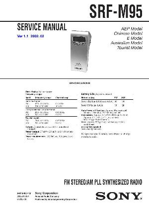 Сервисная инструкция Sony SRF-M95 ― Manual-Shop.ru