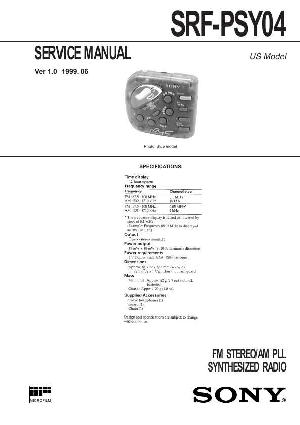 Сервисная инструкция Sony SRF-PSY04 ― Manual-Shop.ru