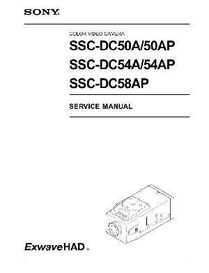 Сервисная инструкция Sony SSC-DC50, DC54, DC58A ― Manual-Shop.ru