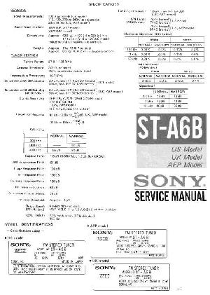 Сервисная инструкция Sony ST-A6B ― Manual-Shop.ru