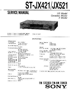 Сервисная инструкция Sony ST-JX421, ST-JX521 ― Manual-Shop.ru