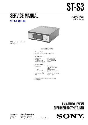 Сервисная инструкция Sony ST-S3 (MHC-S3) ― Manual-Shop.ru