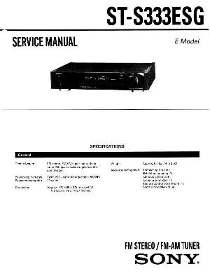 Сервисная инструкция Sony ST-S333ESG ― Manual-Shop.ru