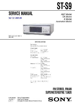 Сервисная инструкция Sony ST-S9 (MHC-S9D) ― Manual-Shop.ru