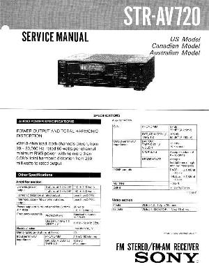Сервисная инструкция Sony STR-AV720 ― Manual-Shop.ru