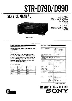 Сервисная инструкция Sony STR-D790, STR-D990 ― Manual-Shop.ru