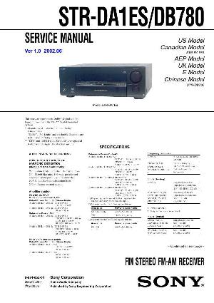 Сервисная инструкция Sony STR-DA1ES, STR-DB780 ― Manual-Shop.ru