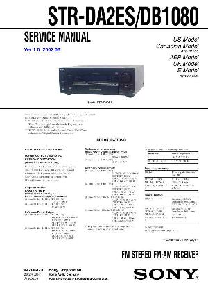 Сервисная инструкция Sony STR-DA2ES, STR-DB1080 ― Manual-Shop.ru