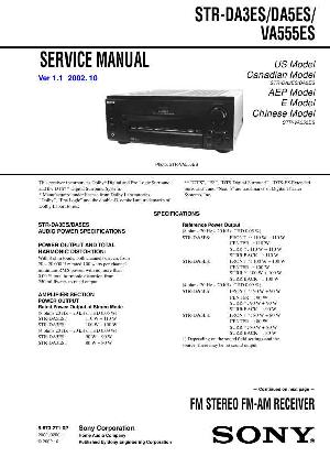 Сервисная инструкция Sony STR-DA3ES, STR-DA5ES, , STR-VA555ES ― Manual-Shop.ru