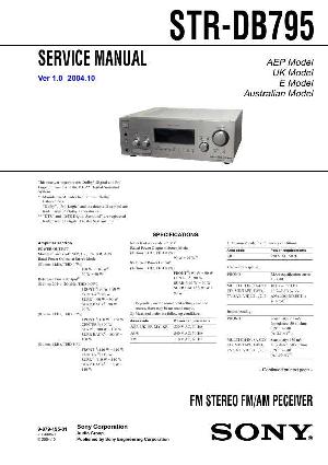 Сервисная инструкция Sony STR-DB795 ― Manual-Shop.ru