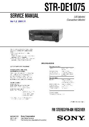 Сервисная инструкция Sony STR-DE1075 ― Manual-Shop.ru