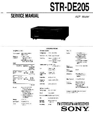Сервисная инструкция Sony STR-DE205 ― Manual-Shop.ru
