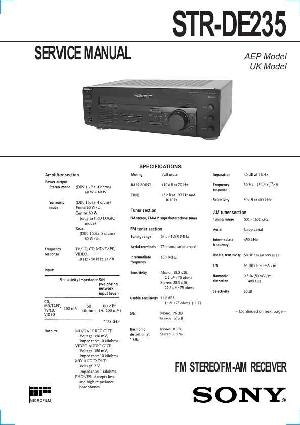 Сервисная инструкция Sony STR-DE235 ― Manual-Shop.ru