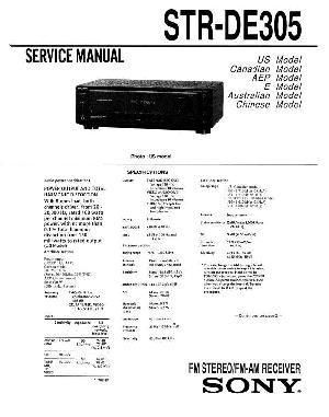Сервисная инструкция Sony STR-DE305 ― Manual-Shop.ru