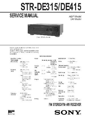 Сервисная инструкция Sony STR-DE315, STR-DE415 ― Manual-Shop.ru
