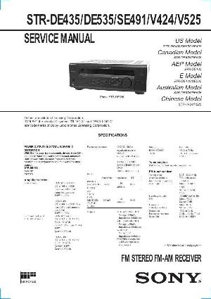 Сервисная инструкция Sony STR-DE435, STR-DE535, STR-SE491, STR-V424, STR-V525 ― Manual-Shop.ru