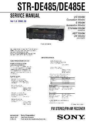 Сервисная инструкция Sony STR-DE485, STR-DE485E ― Manual-Shop.ru