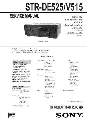 Сервисная инструкция Sony STR-DE525, STR-V515 ― Manual-Shop.ru