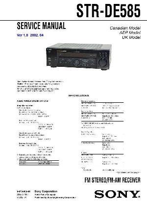 Сервисная инструкция Sony STR-DE585 ― Manual-Shop.ru
