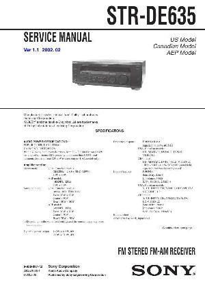 Сервисная инструкция Sony STR-DE635 ― Manual-Shop.ru