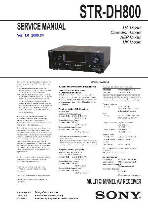 Сервисная инструкция Sony STR-DH800 ― Manual-Shop.ru