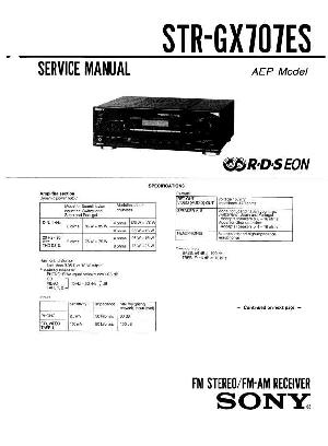 Сервисная инструкция Sony STR-GX707ES ― Manual-Shop.ru