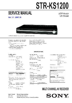 Сервисная инструкция Sony STR-KS1200 ― Manual-Shop.ru
