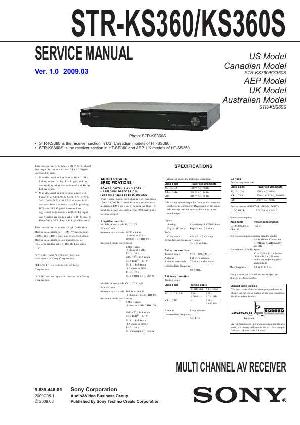 Сервисная инструкция Sony STR-KS360 ― Manual-Shop.ru
