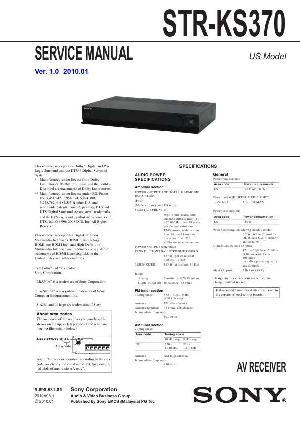 Сервисная инструкция Sony STR-KS370 ― Manual-Shop.ru