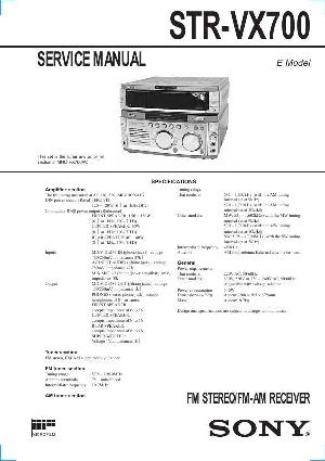Сервисная инструкция Sony STR-VX700 (MHC-VX700AV) ― Manual-Shop.ru