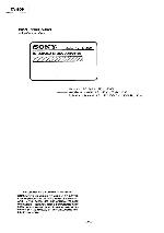 Сервисная инструкция Sony TA-909