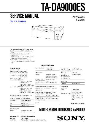 Сервисная инструкция Sony TA-DA9000ES ― Manual-Shop.ru